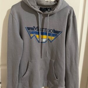 Marmot Gray and Blue Hoodie for Men